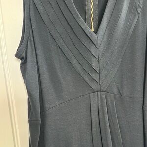 Merona Black Sleeveless Top with Geometric Details - NWT